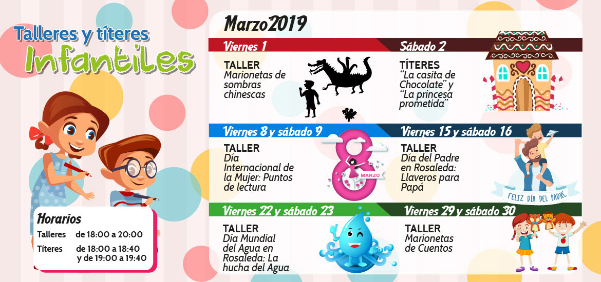 Talleres infantiles (marzo 2019)