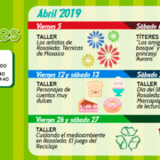 Talleres y títeres infantiles (abril 2019)