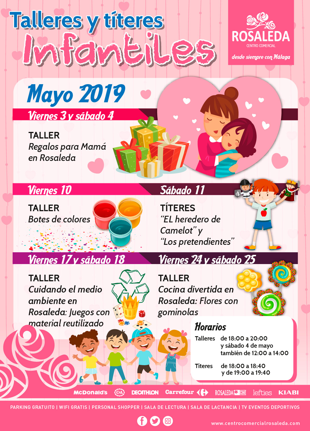 Talleres y títeres infantiles (mayo 2019)