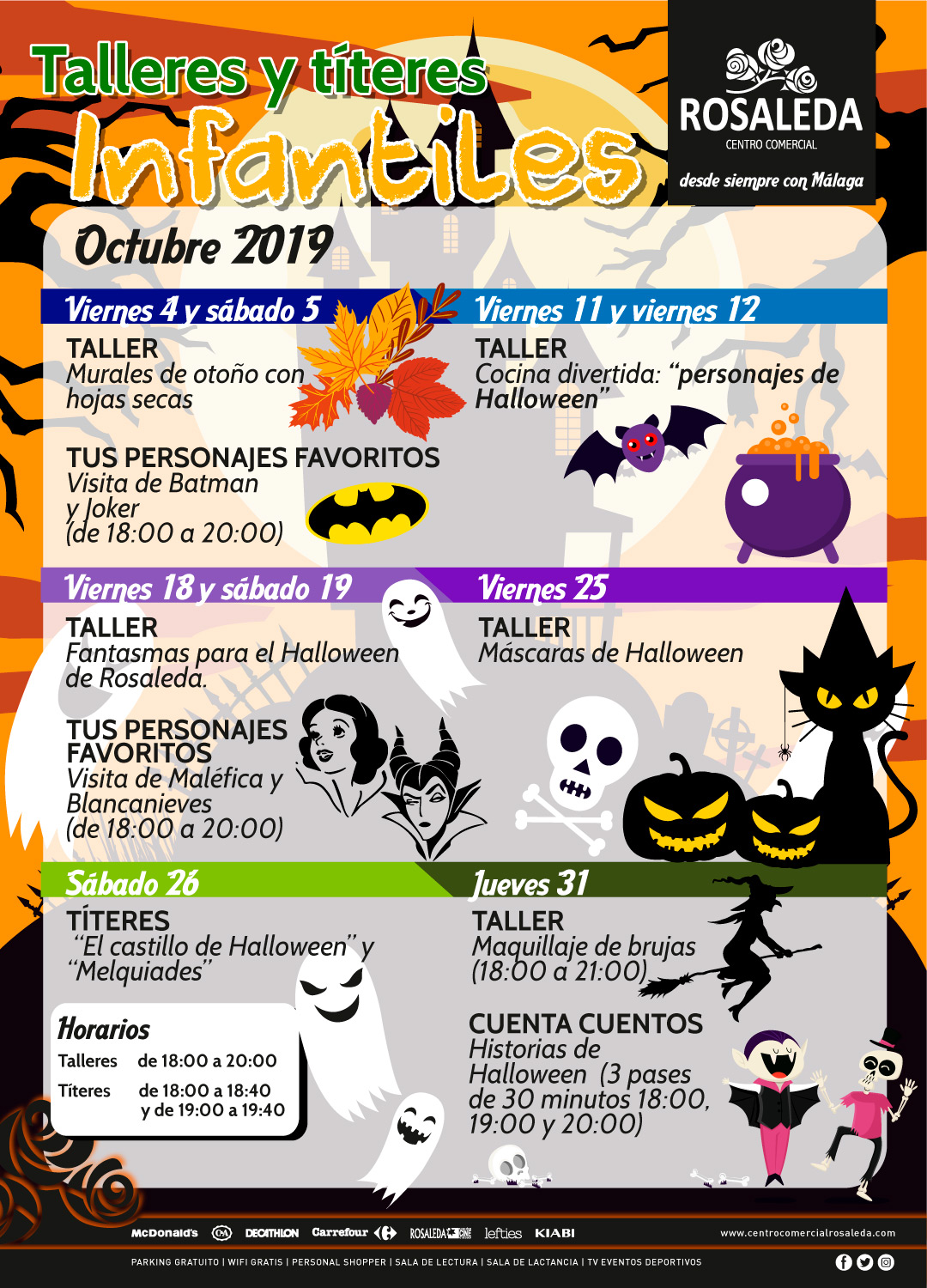 Talleres y títeres infantiles (octubre 2019)