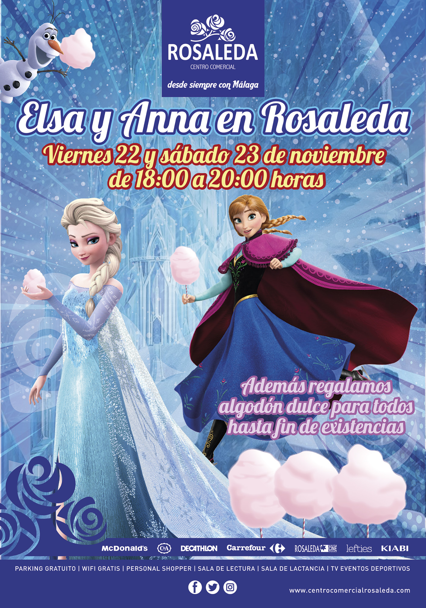 Elsa y Anna en Rosaleda