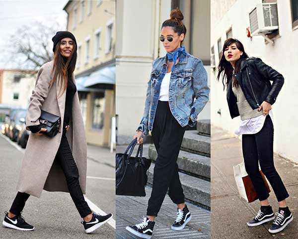 Llevar zapatillas con tus looks preferidos