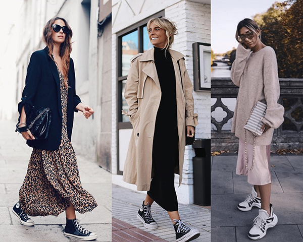 Llevar zapatillas con tus looks preferidos