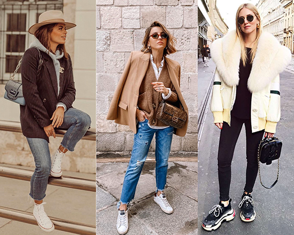 Llevar zapatillas con tus looks preferidos