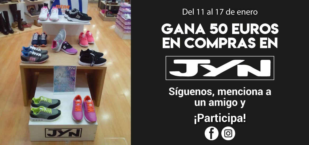 Gana 50 euros en compras en JYN