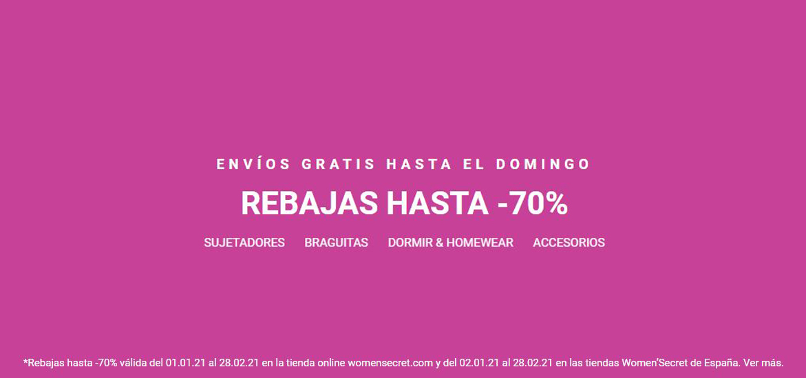 Rebajas en Women'secret