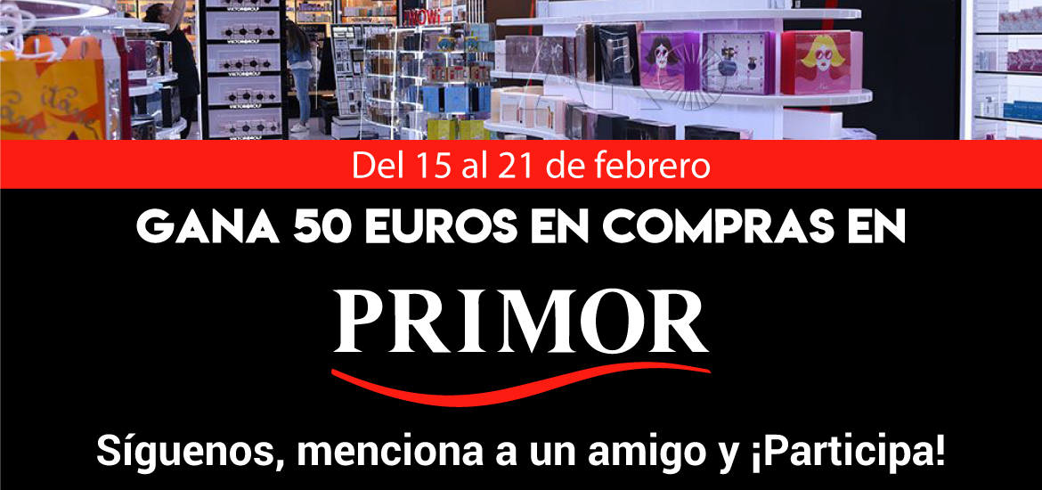 Gana 50 euros en compras en Primor