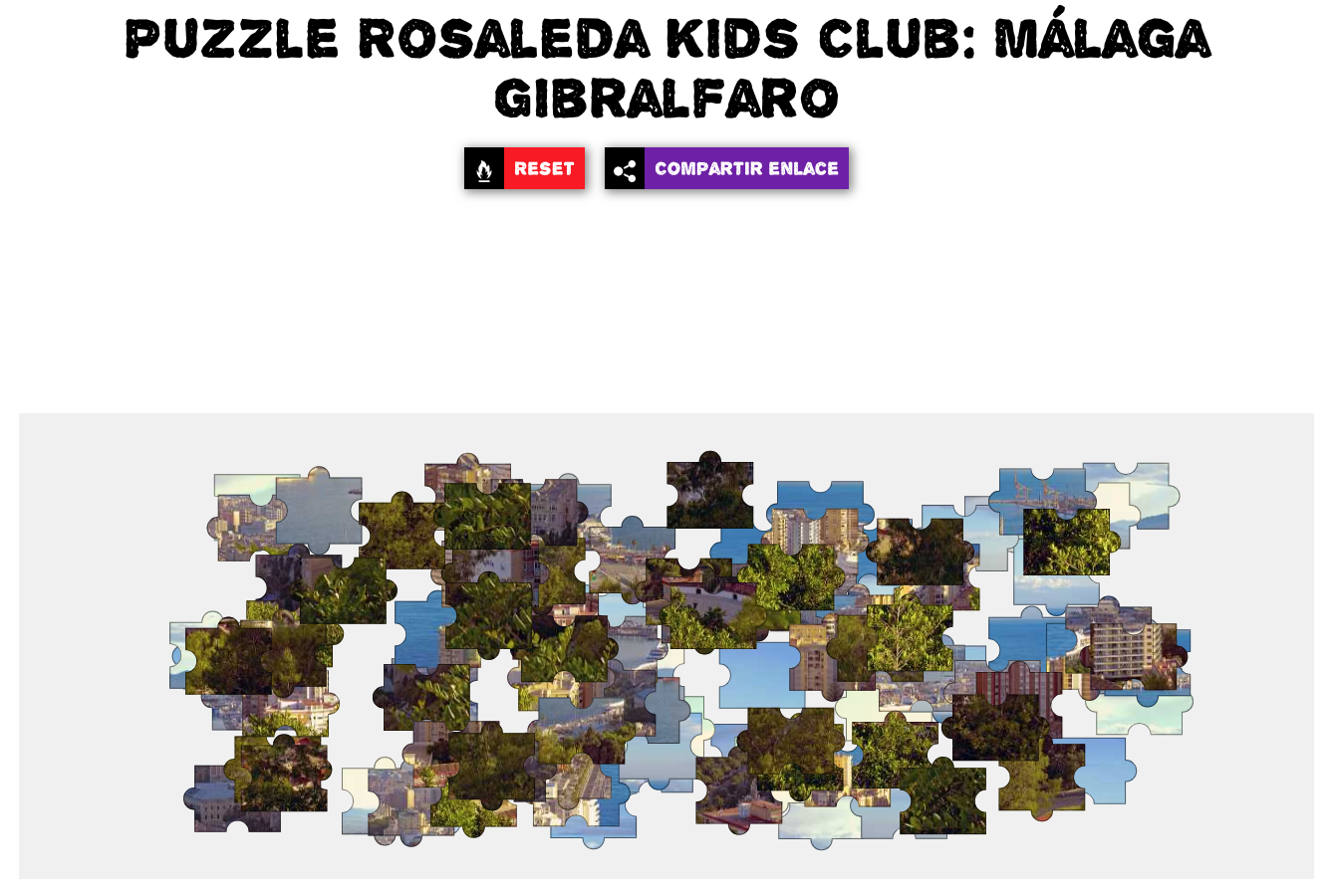 Rosaleda Kids Club: puzzle Málaga Gibralfaro