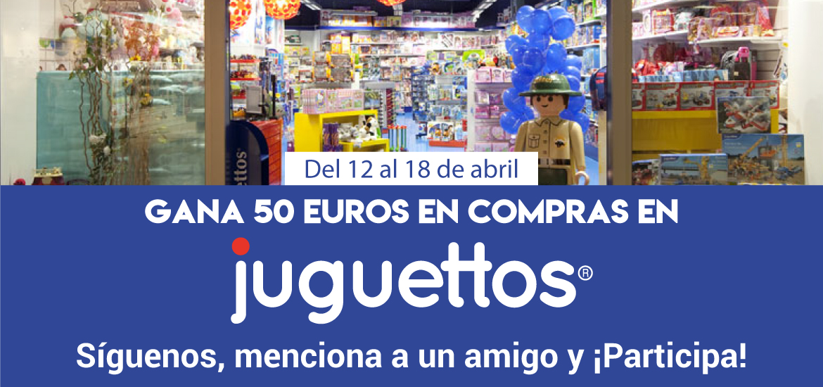 Gana 50 euros en compras en Juguettos