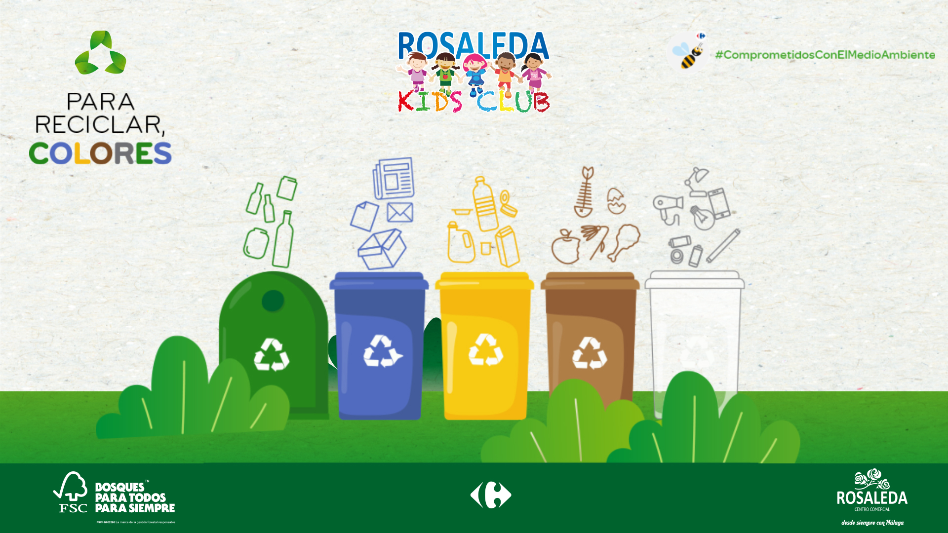 Especial de Rosaleda Kids Club: taller de reciclaje "Para reciclar, colores"