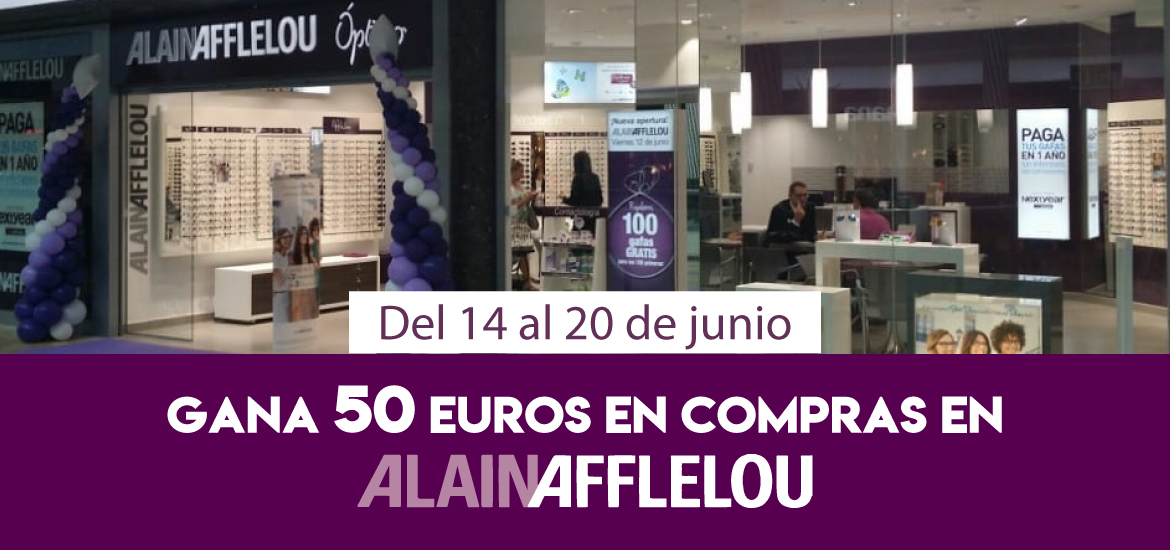 Gana 50 euros en compras en Alain Afflelou