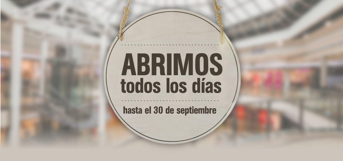 El Centro Comercial Rosaleda abre todos los días del verano