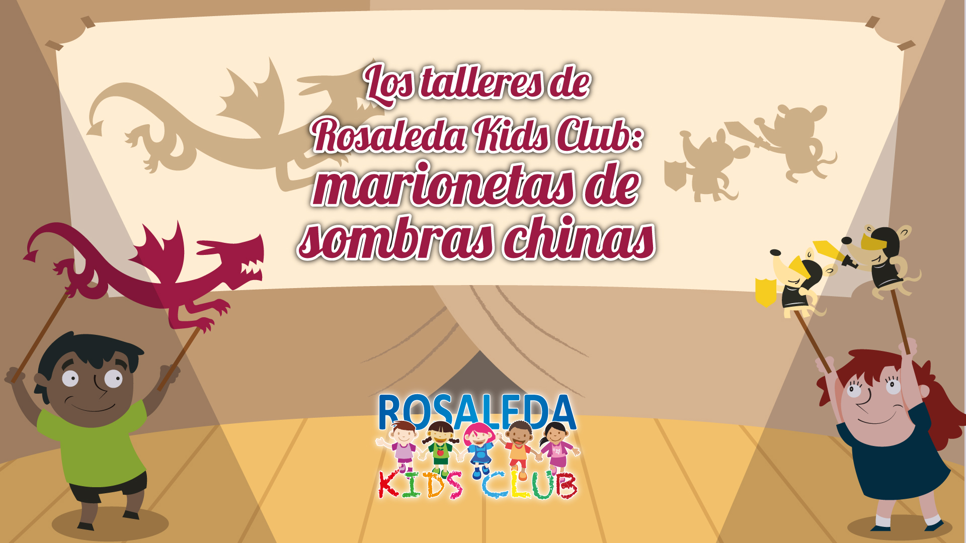 Las talleres de Rosaleda Kids Club: marionetas de sombras chinas