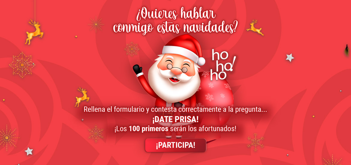 Sorteamos 100 videollamadas de Papá Noel