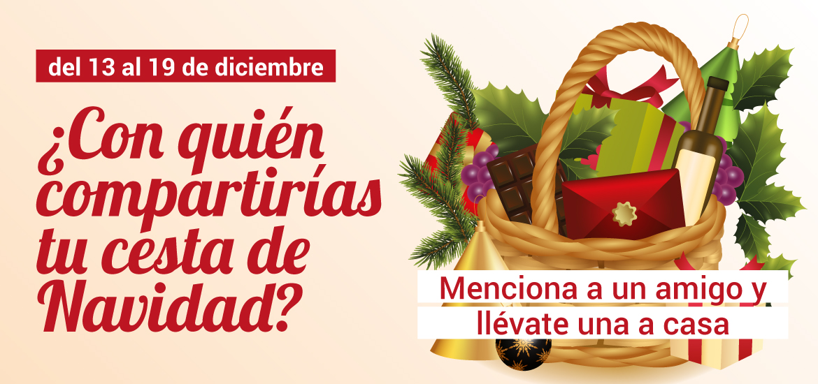 Sorteamos cuatro cestas de Navidad