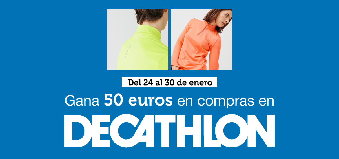 Sorteamos 50 euros en compras en Decathlon