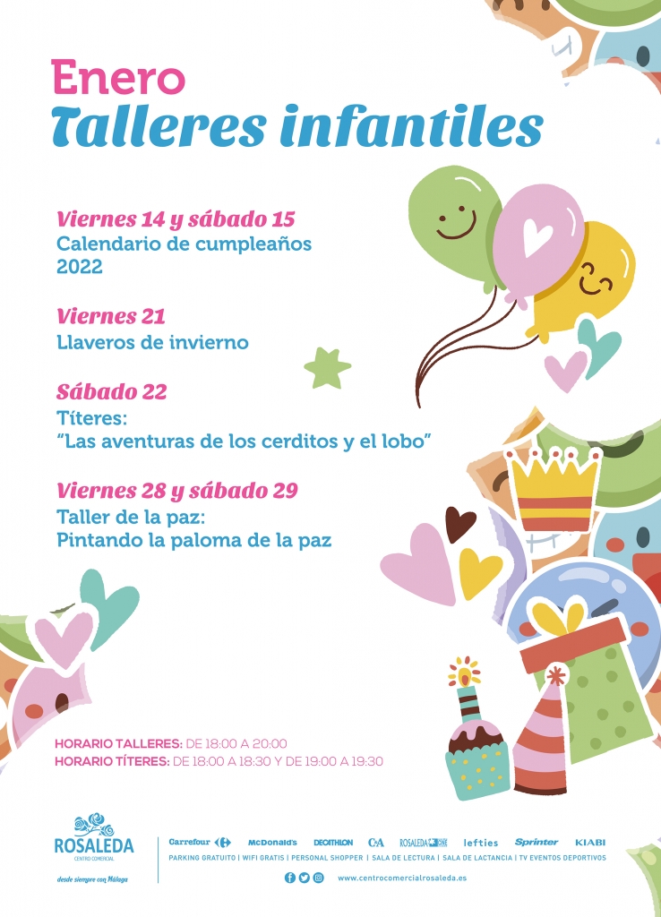 Talleres infantiles de enero