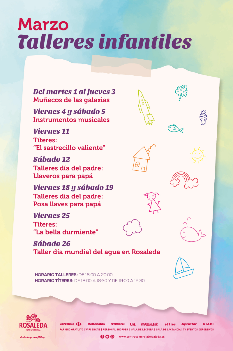 Talleres infantiles de marzo