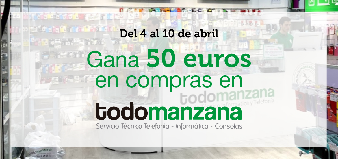 Sorteamos 50 euros en compras en Todomanzana