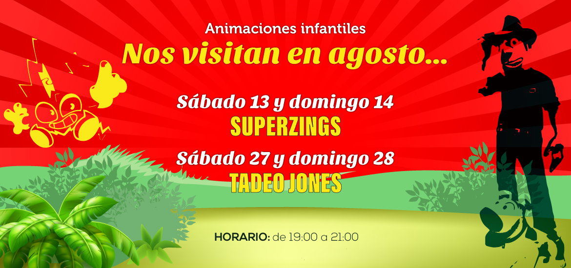 Animaciones infantiles de agosto