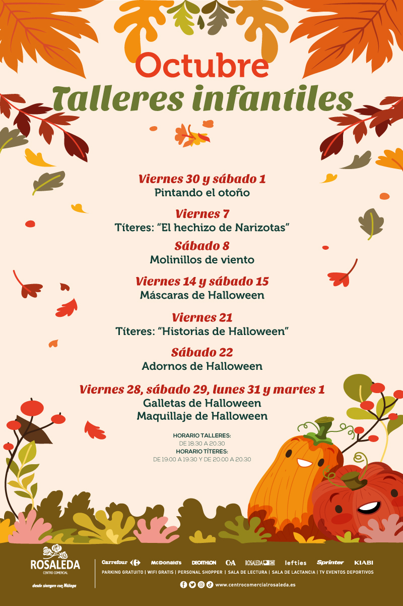 Talleres infantiles de octubre