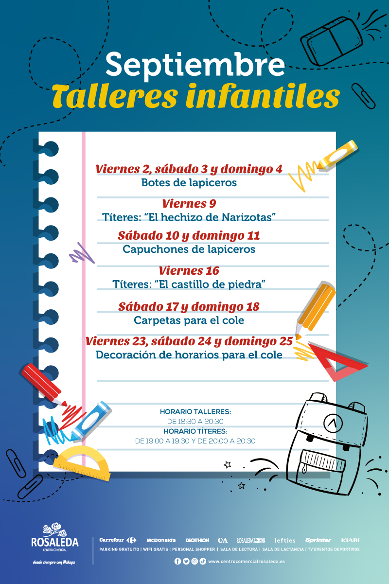 TALLERES INFANTILES SEPTIEMBRE