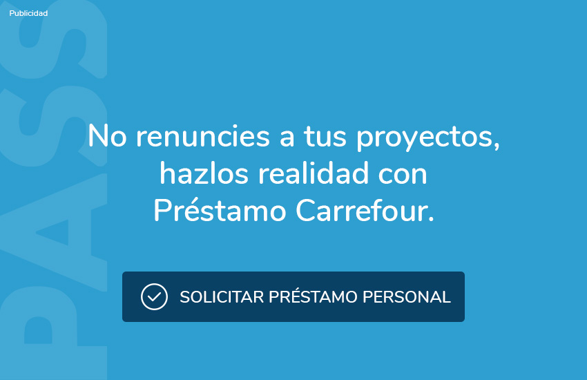 Solicita préstamo Carrefour