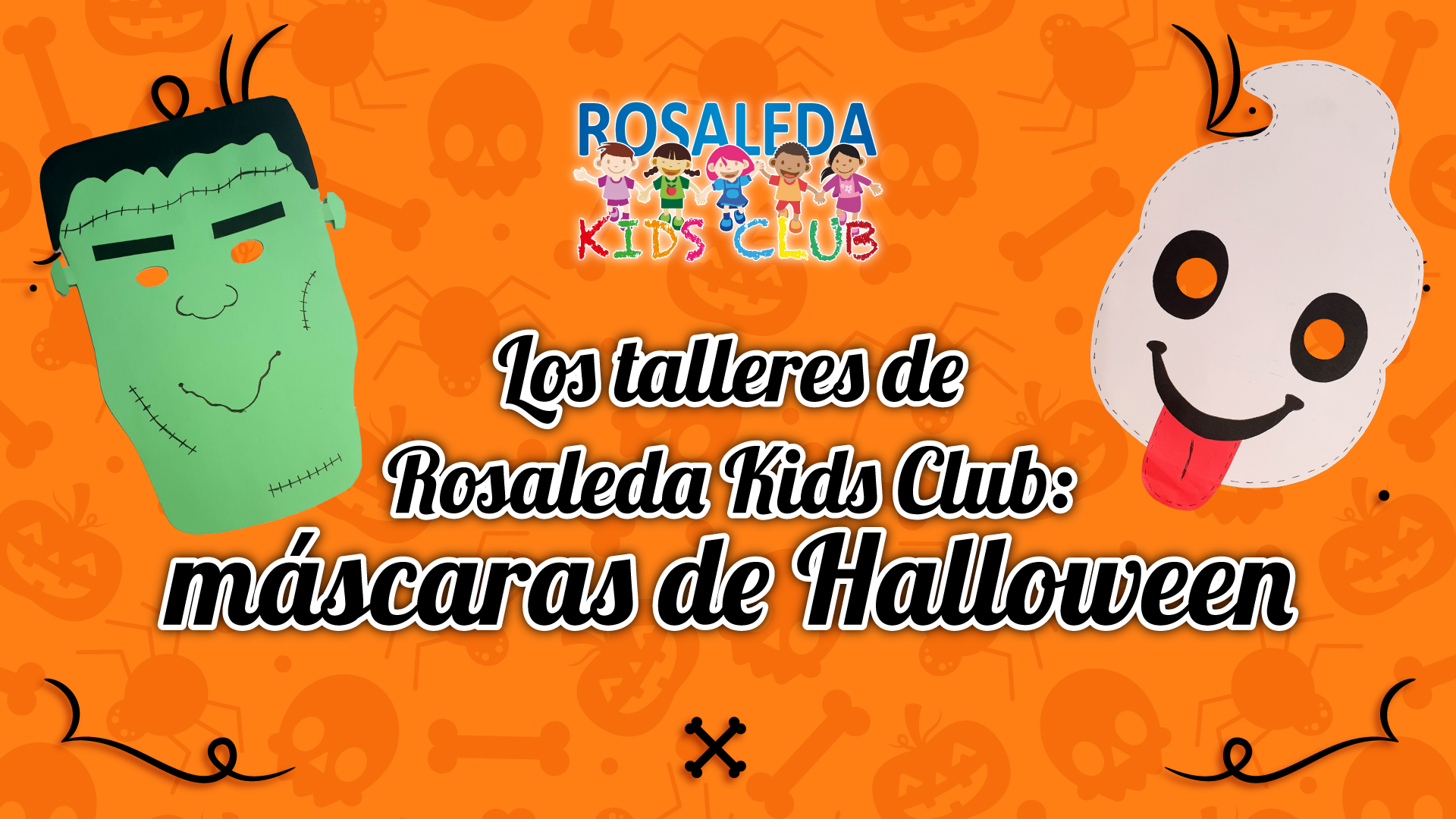 Los talleres de Rosaleda Kids Club: máscaras de Halloween