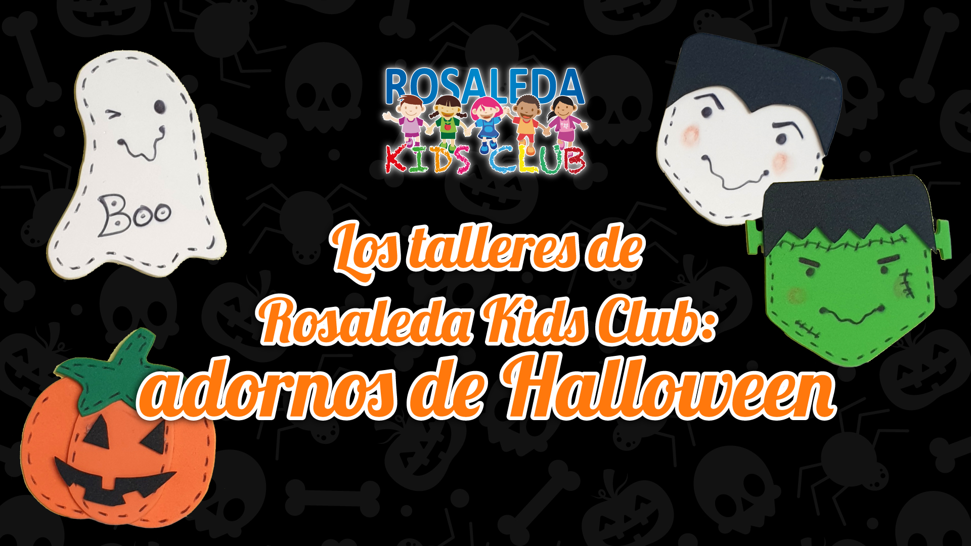 Los talleres de Rosaleda Kids Club: adornos de Halloween