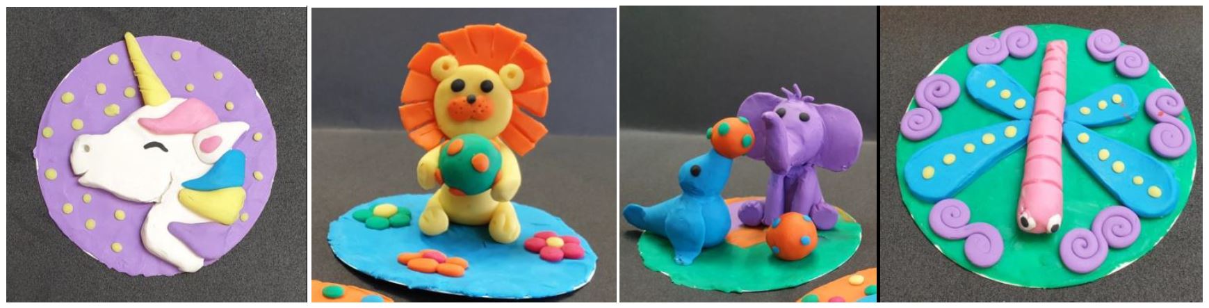 Animales con plastilina