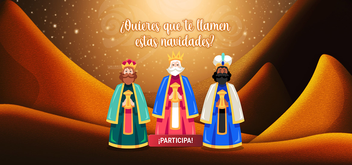 Recibe la videollamada de los Reyes Magos