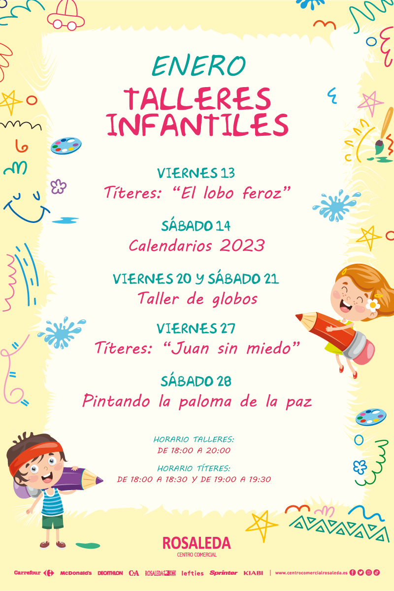 Talleres infantiles de enero