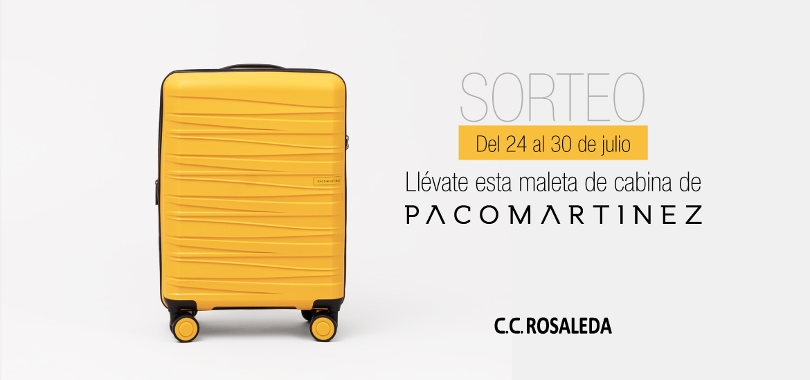 Consigue una maleta de cabina de PACOMARTÍNEZ