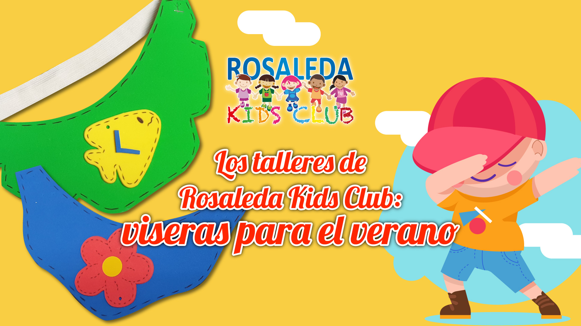 Rosaleda Kids Club viseras para el sol