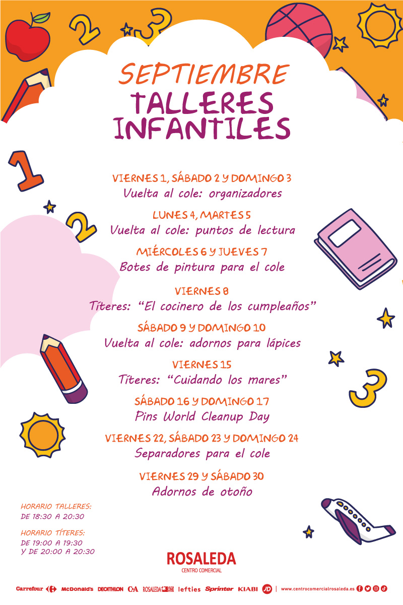 Talleres infantiles de septiembre