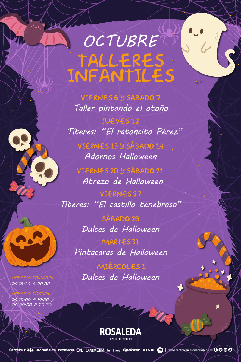 Talleres infantiles de octubre 2023