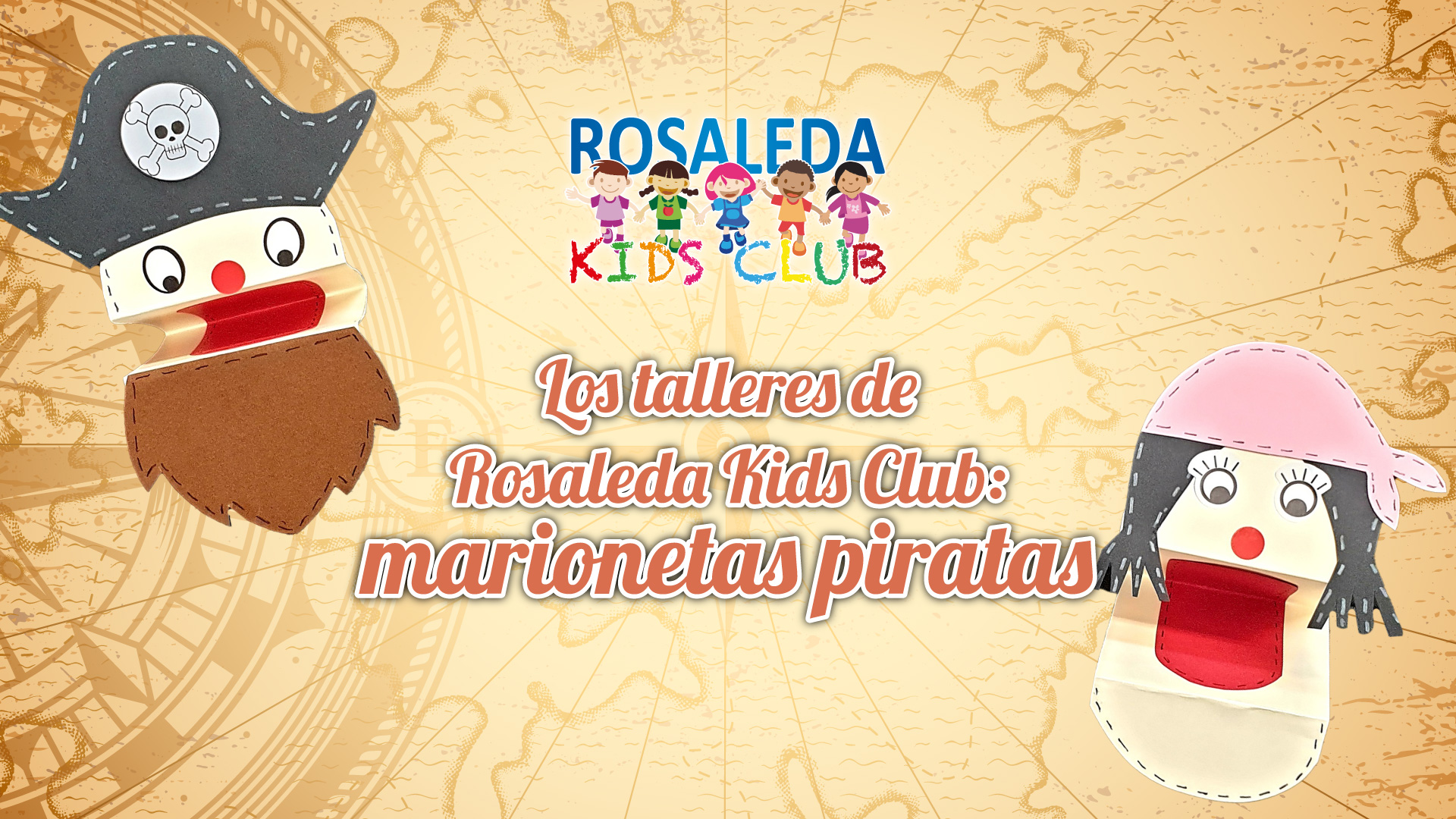 Los talleres de Rosaleda Kids Club: marionetas piratas