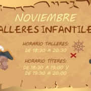 Talleres infantiles de noviembre de CC Rosaleda