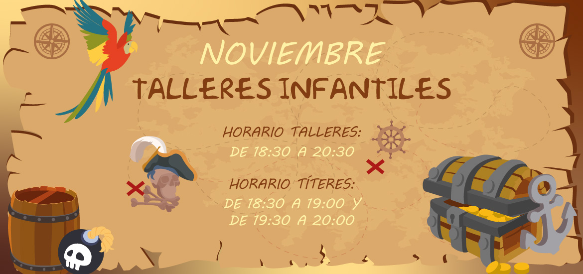 Talleres infantiles de noviembre de CC Rosaleda