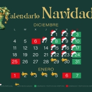 Calendario de apertura de Navidad y visitas de Papá Noel y Reyes Magos