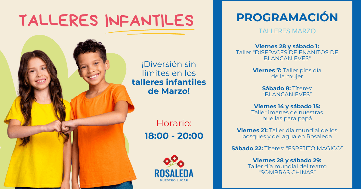 Talleres infantiles marzo