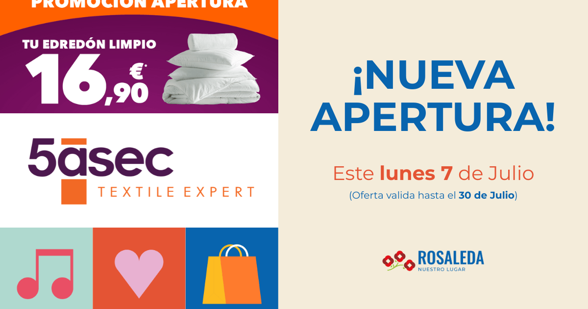 apertura 5 asec rosaleda