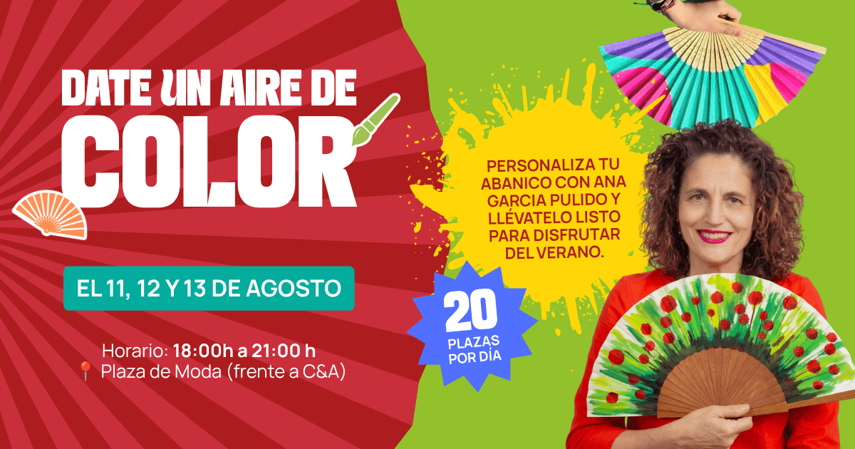 taller para pintar tu abanico rosaleda