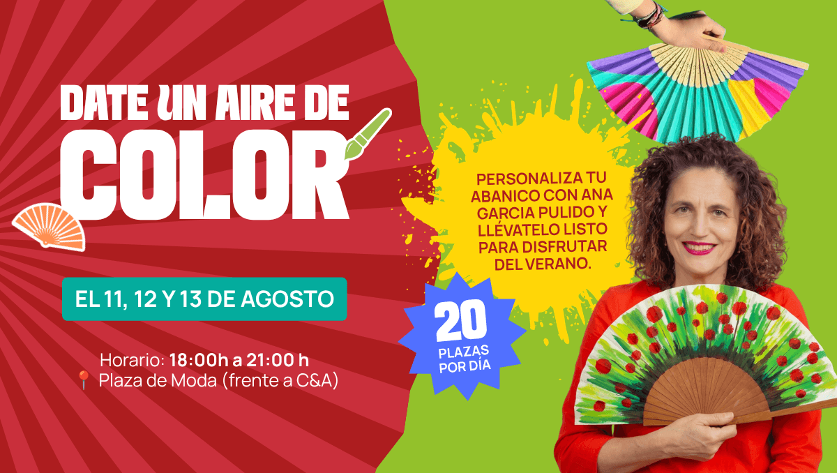 taller para pintar tu abanico rosaleda