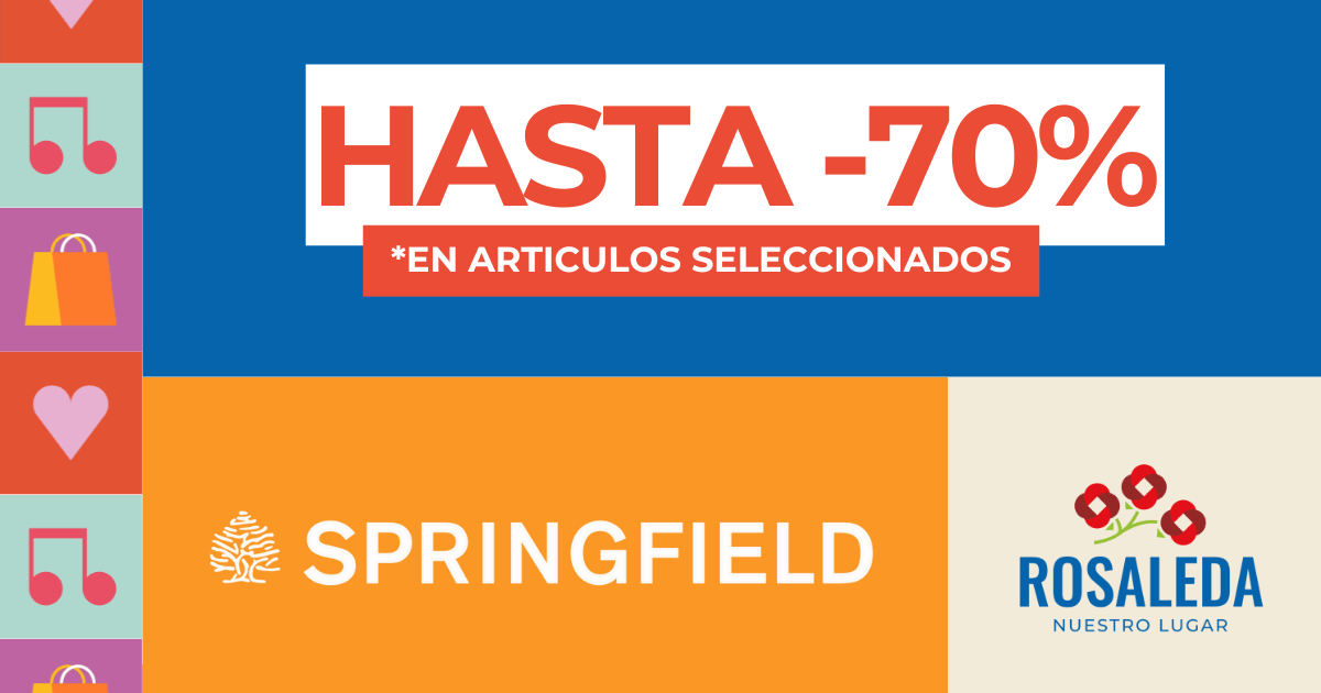 rebajas verano springfield rosaleda