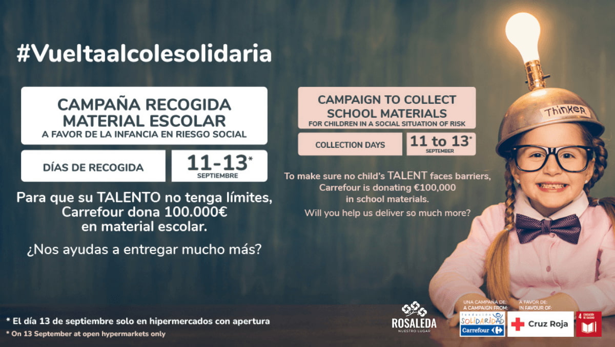 Campaña de recogida de material escolar, cada aportación cuenta.