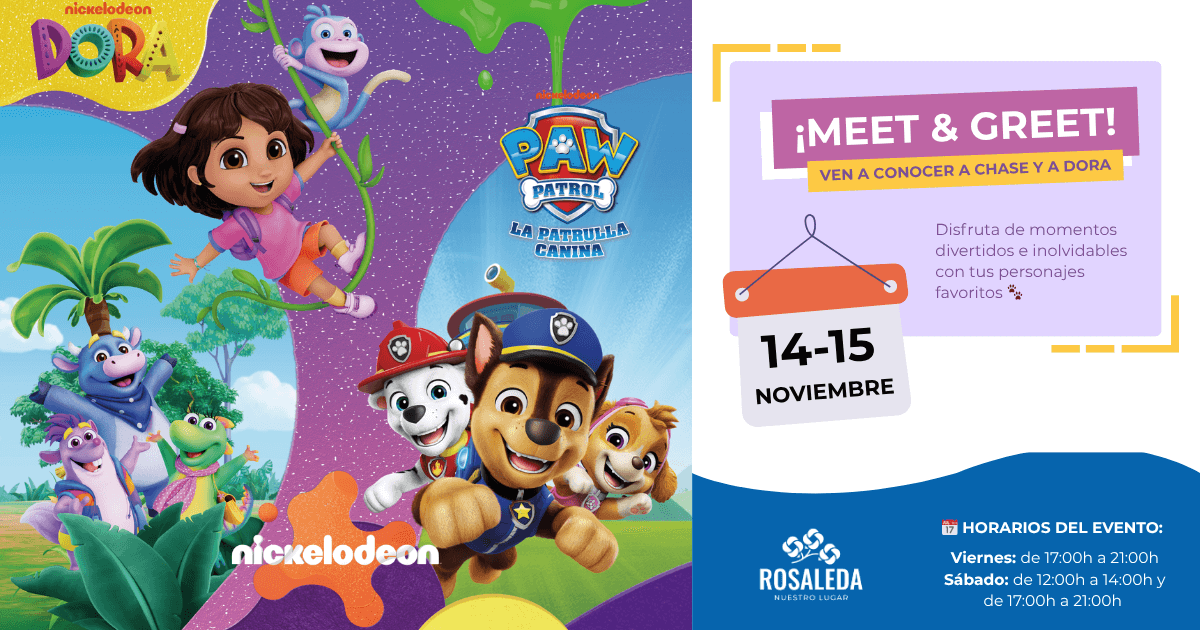 dora patrulla canina rosaleda