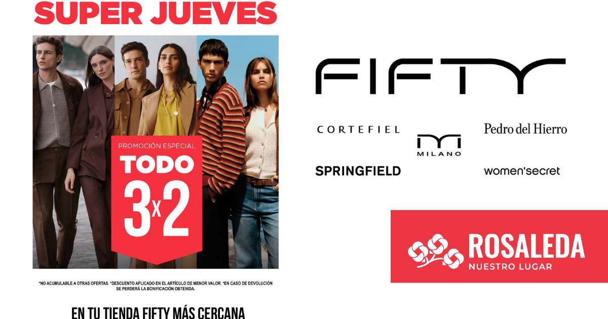Oferta octubre en fifty 3x2