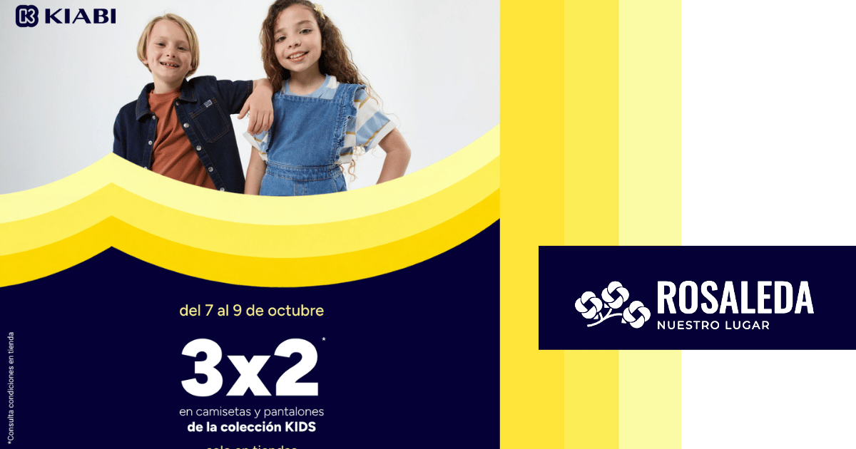 3x2 en la colección kiabi kids en rosaleda
