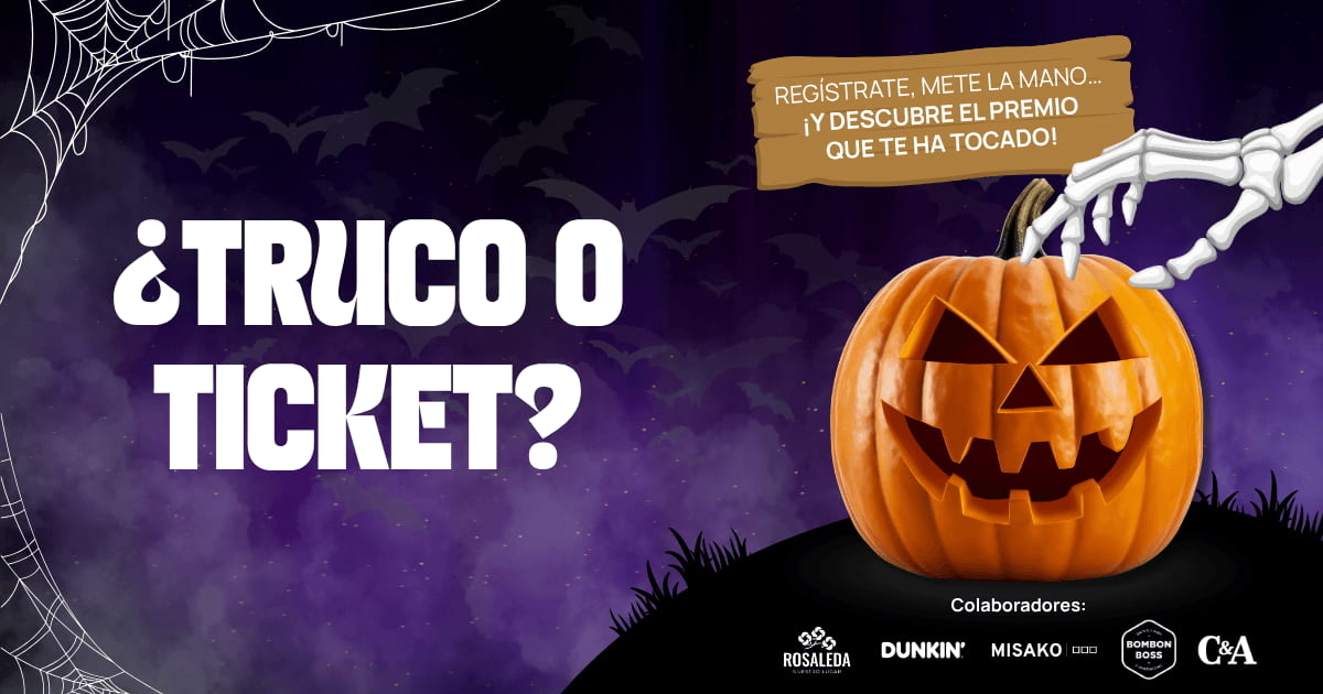 Descubre tu premio, truco o ticket